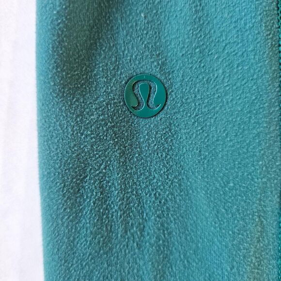 Lululemon High-Rise Run Crops Women's Size 2 | Mesh Panels + Angled Hem- EUC - Picture 4 of 5